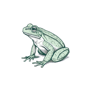 Frog Art Images, Minimalist Frogs, Frog Icon or Logo, Frog Design, AI Generated