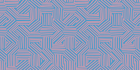 Geometric illustration background. Seamless pattern.Vector. 幾何学イラストパターン　背景素材
