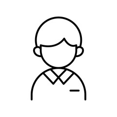 Male student icon
