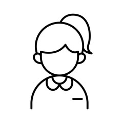 Fototapeta premium Female student icon