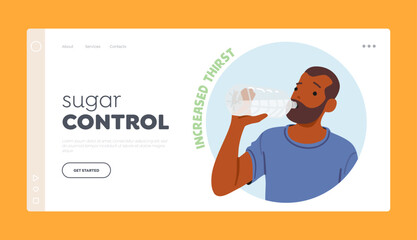 Sugar Control Landing Page Template. Symptom Of Diabetes, Excessive Thirst, A Condition Known As Polydipsia