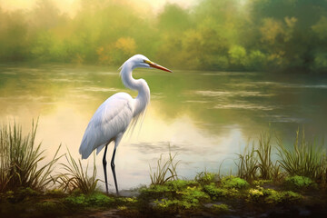 Obraz premium A Journey Downstream: Capturing the Essence of Rivers. Generative AI