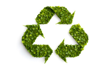 Promoting Sustainability with Green Recycling Symbol - Generative AI