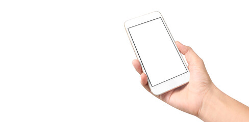 Hand holding new smartphone . Smartphone  png