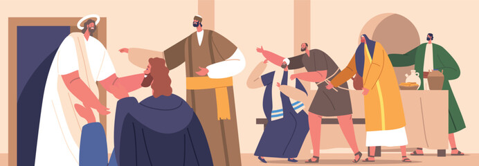 Jesus Reunites With His Apostles After His Resurrection, Bringing Hope, Joy, And Reaffirming His Divine Mission