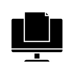 Document icon vector. Read illustration sign. Open symbol. Edit logo.