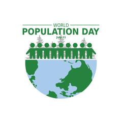 World Population Day, creative concept design for banner or poster