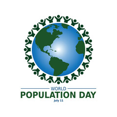 World Population Day, creative concept design for banner or poster