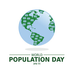 World Population Day, creative concept design for banner or poster