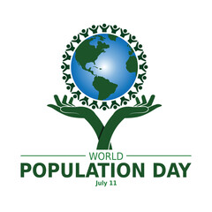 World Population Day, creative concept design for banner or poster