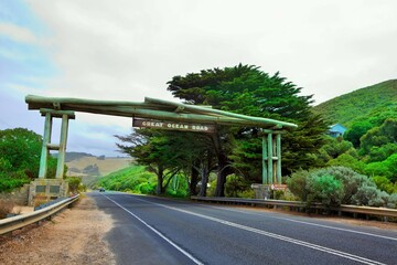 Obraz premium Great Ocean Road memorial arch, Victoria, Australia