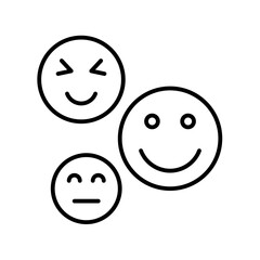 Happy emotion icon