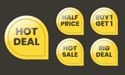 Set of Stickers promotion hot deal. hot sale and more
