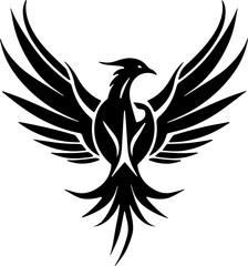 Eagle Logo design Vector. Phoenix bird logo design. Flying Bird symbol logo