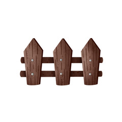 wooden fence isolated