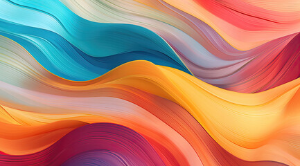 Obraz premium soft waves in pastel colors, ai generated