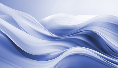 soft waves in pastel blue colors, ai generated