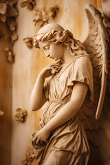 Angel statue. Generative AI