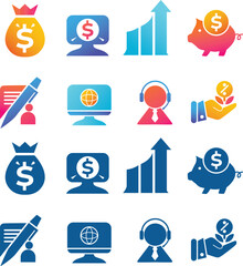 Business Accounting icons set