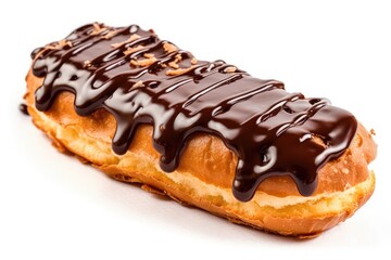 stock photo of a chocolate eclair and more topping Food Photography AI Generated
