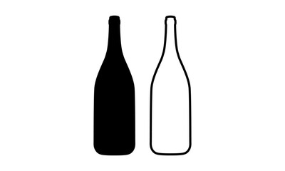wine bottle logo 