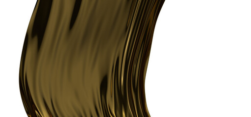 Abstract background with gold line wave. Luxury style. Tech pattern