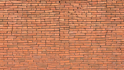Fototapeta na wymiar Brick seamless texture red brick wall concrete