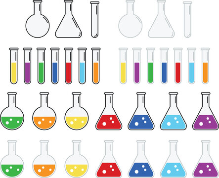 Test Tube Science Lab Glassware Clipart
