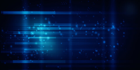 2d illustration Abstract futuristic electronic circuit technology background
