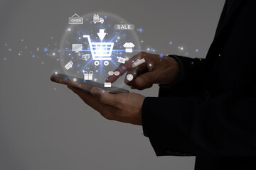 online shopping at home, stay home, technology, electronic commerce, internet, market place ,digital; credit; electronic; online delivery; business,  modern, ordering, privacy