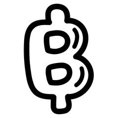 baht line icon style