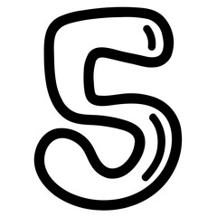 five line icon style