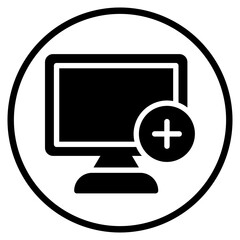 computer glyph icon