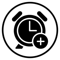 time glyph icon