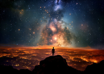 Fototapeta premium Milky Way. generative ai