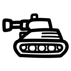 tank line icon style