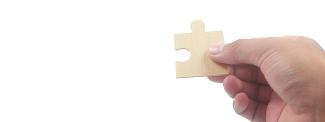 Connecting jigsaw puzzle. Business solutions success