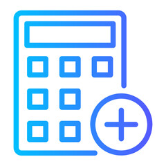 Fototapeta premium calculator gradient icon