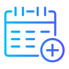calendar gradient icon