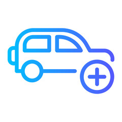 car gradient icon