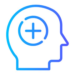 positive gradient icon