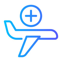 travel gradient icon