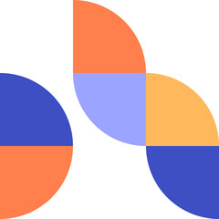 Abstract geometric element. Bauhaus elements for poster design, template design, or cover design.