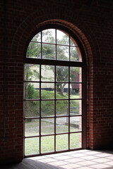 window in the old wall