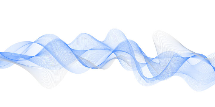 Abstract flowing wave lines. Design element for technology, science, modern concept.vector eps 10 © Sigit