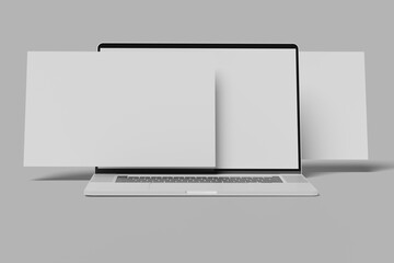 Laptop And Screen Mockup
