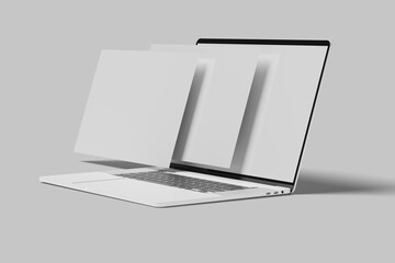 Laptop And Screen Mockup