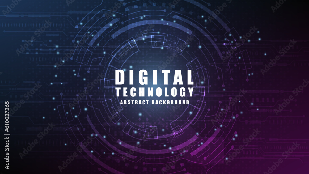 Poster hi-tech digital technology futuristic circuit digital.abstract futuristic design. artificial intelli
