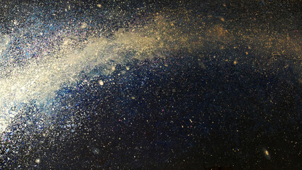 Abstract cosmos background. Colorful space background with stars and space dust.