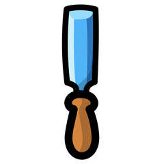chisel filled outline icon style